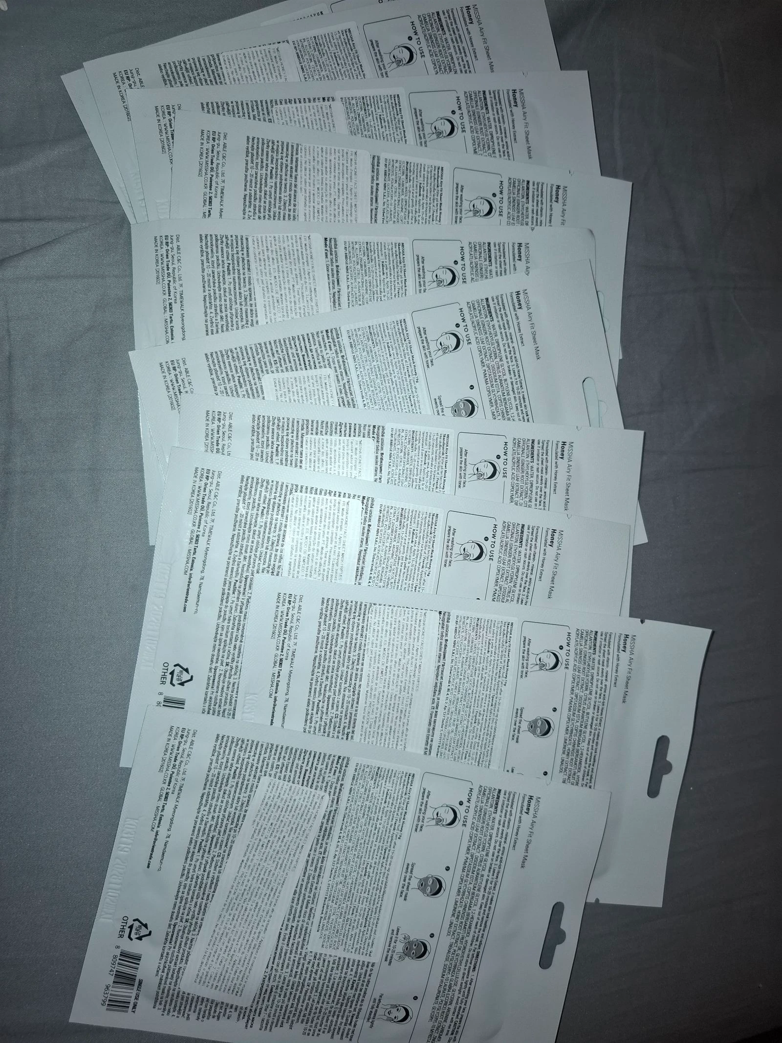 Lot de 10 masque Miel Missha – photo 2